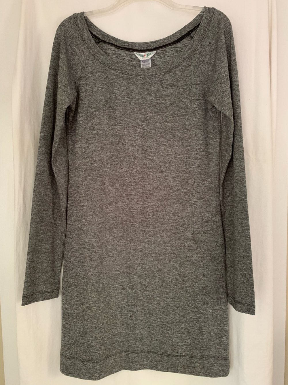 Hard Tail Forever dark heather gray long sleeve dress